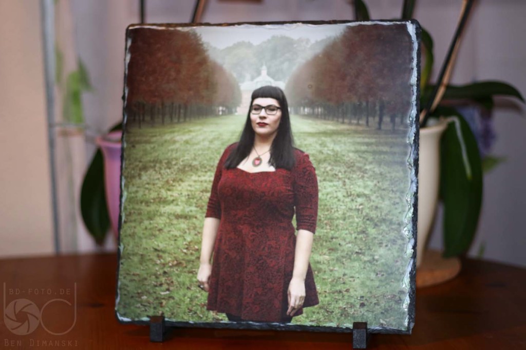 Foto auf Schiefertafel von Print Weilburg