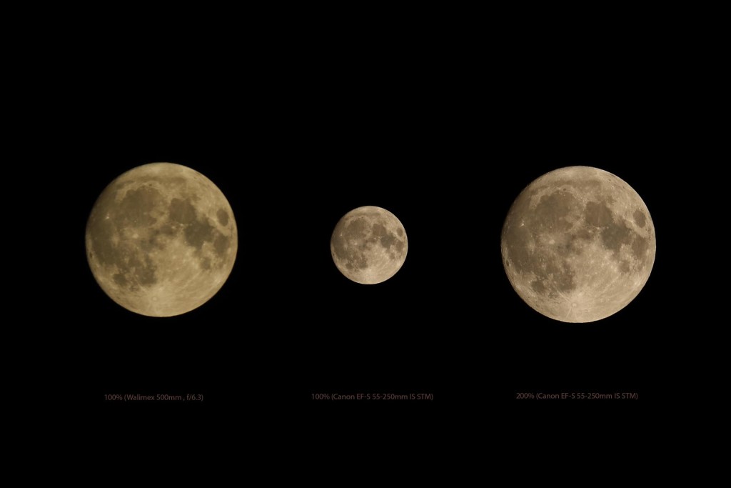 Supermond und Objektivvergleich